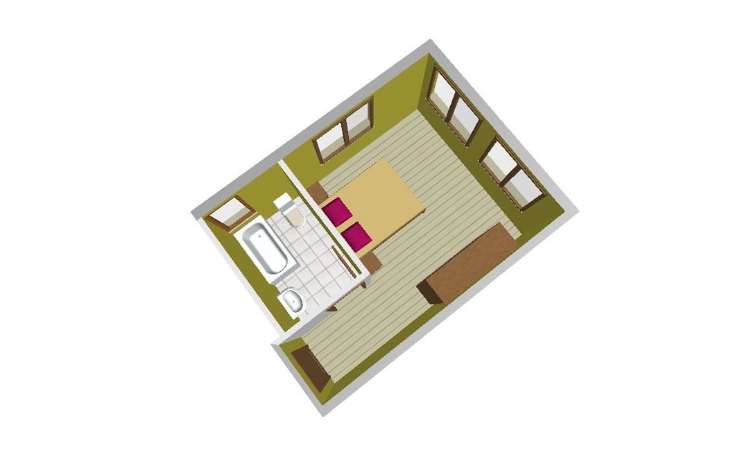 Single room with access to the SPA